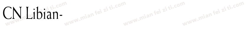 CN Libian字体转换